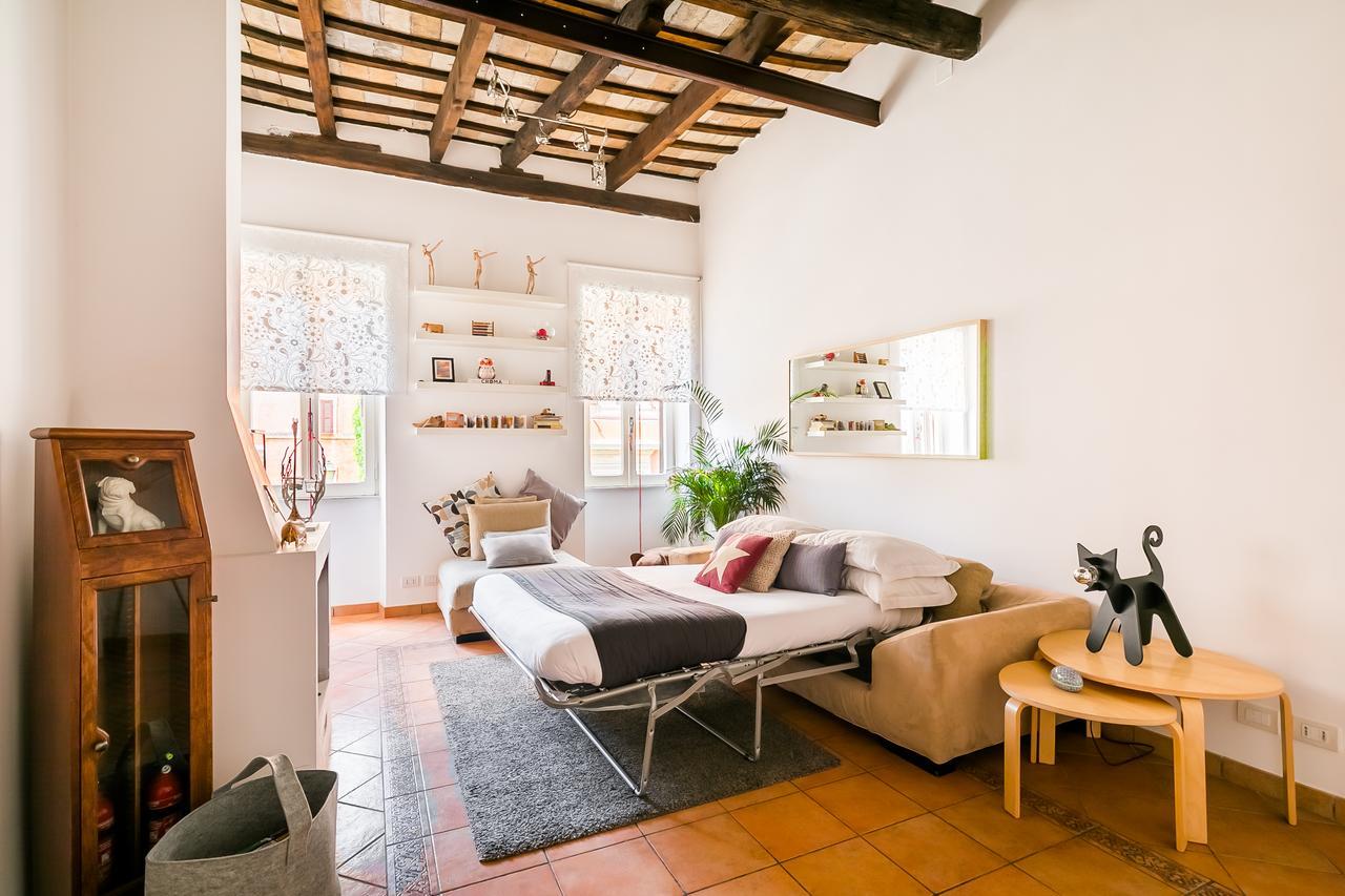 Pangsapuri 67 m² dengan 1 bilik tidur dan 1 bilik mandi peribadi di Trastevere Rome Luaran gambar